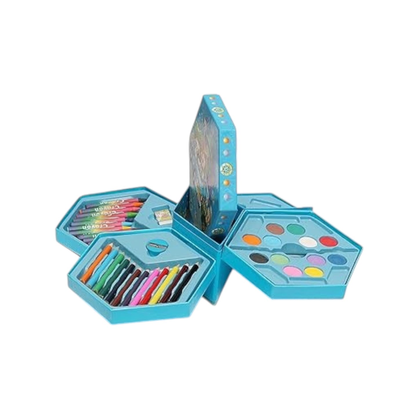 Smile Factory Color Pencil, Crayons, Water Color, Sketch Pen Art Set - (46 Pieces)