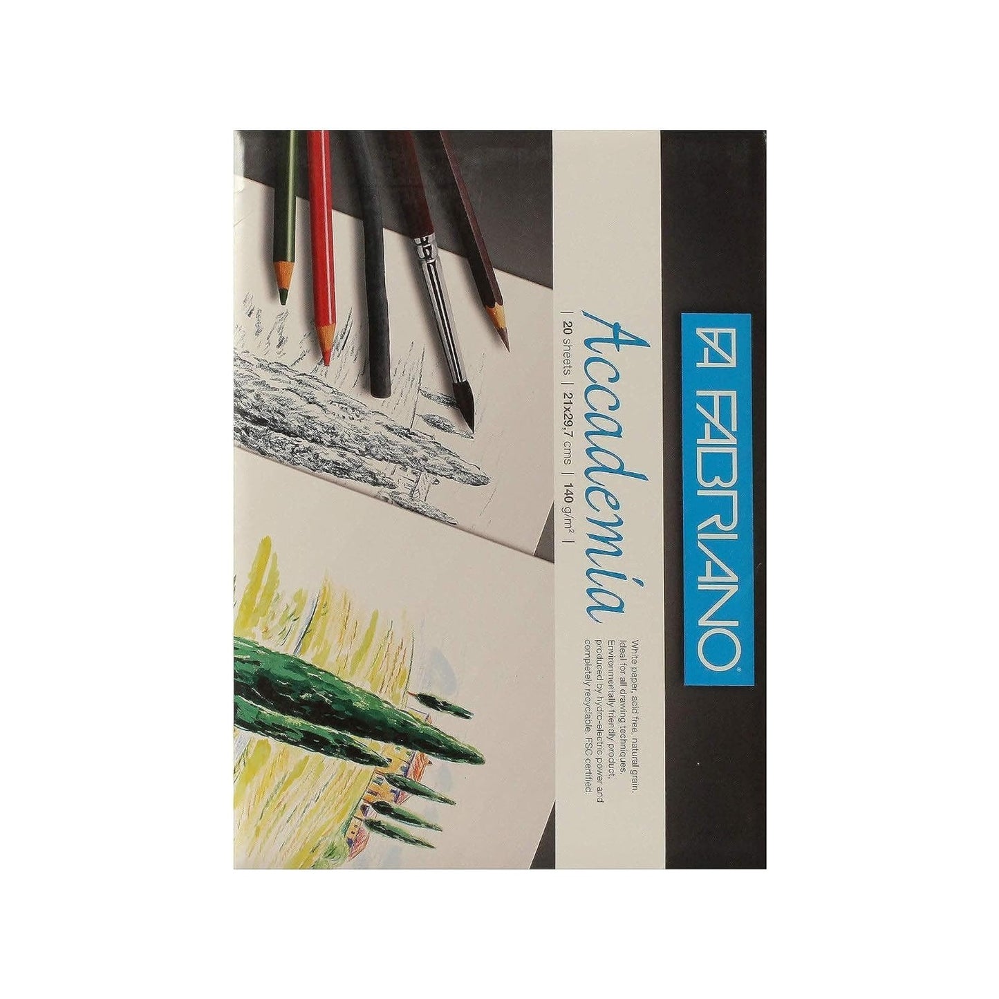 Fabriano Acdemia Drawing Papers, 21x29.7 Cm - White
