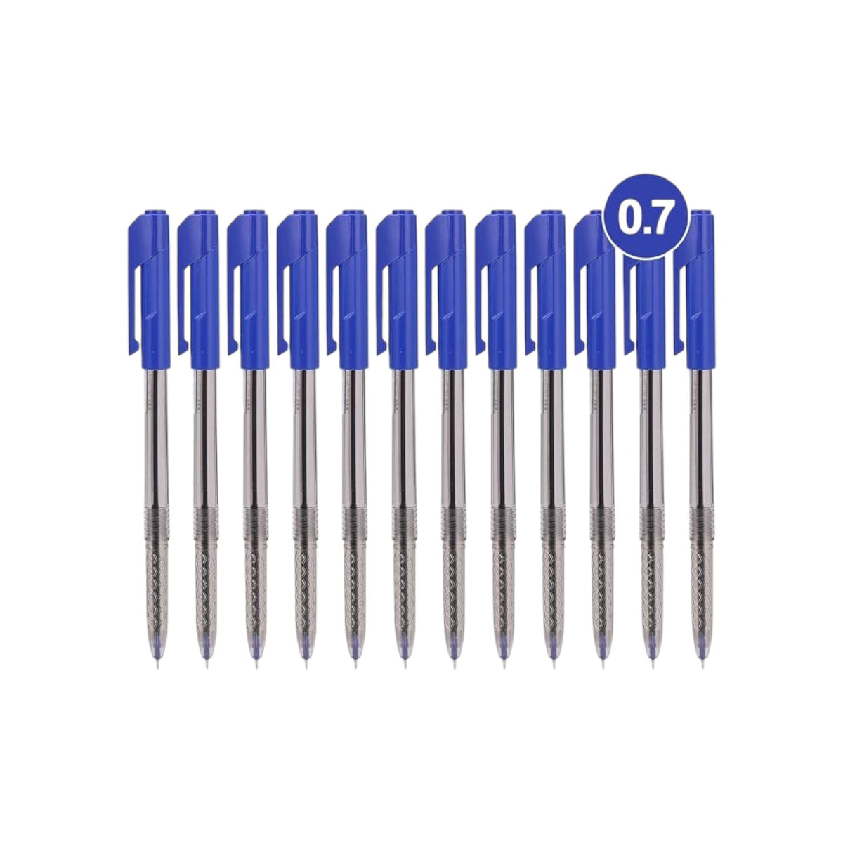 Deli Arrow Ball Point Pen Set 0.7mm Q00930 Blue