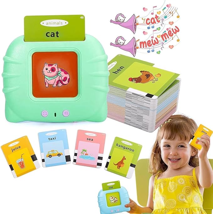 224 Words Talking Flash Card Learning Device for Toddlers USB