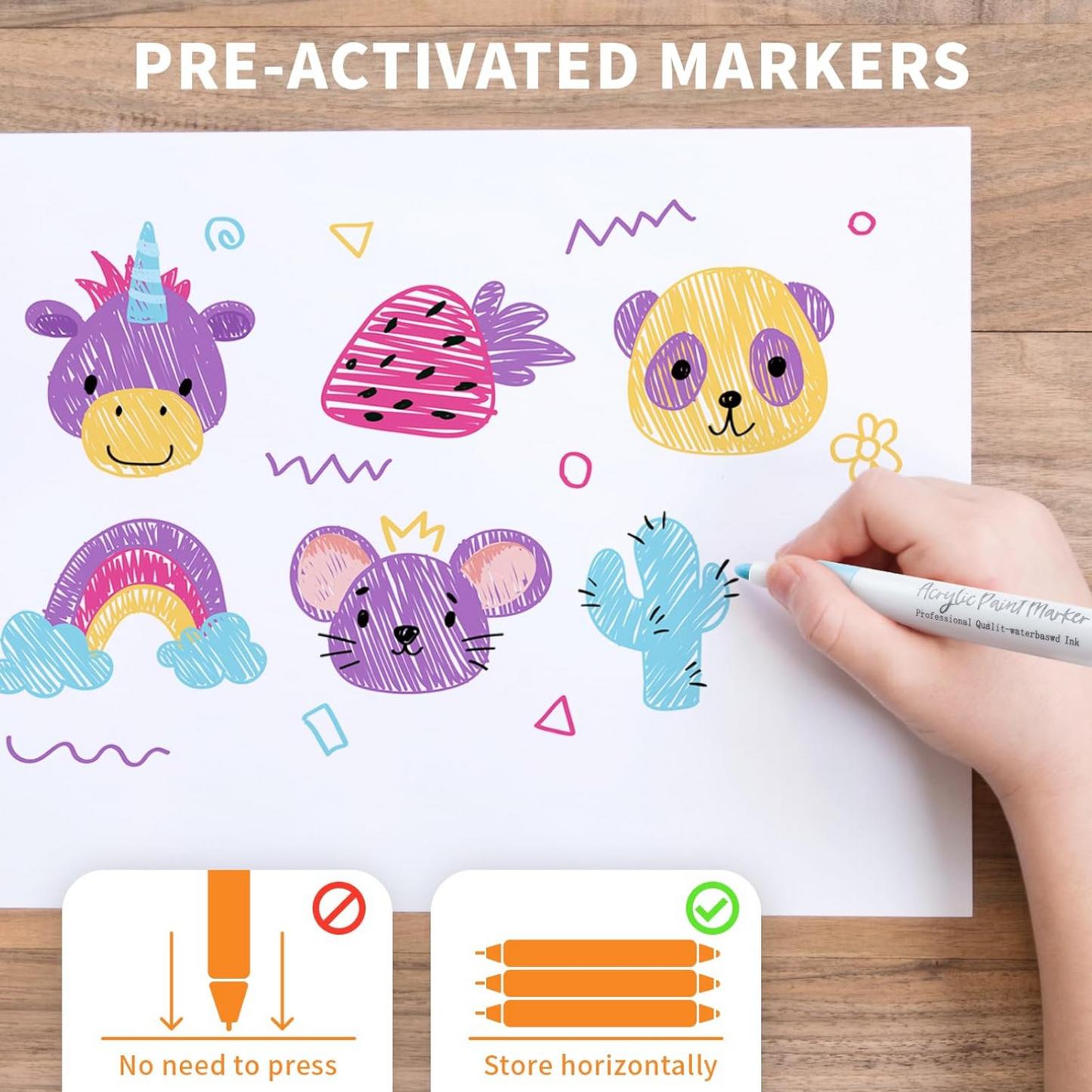 24 Colors Acrylic Paint Markers