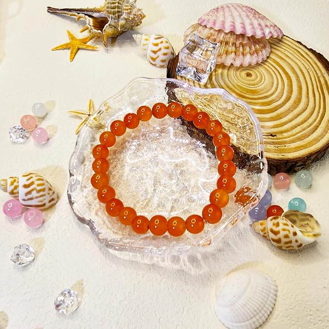 1400PCS Glass Beads for Jewelry Making, 24 Colors 8mm