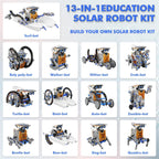 TOYS LAND STEM 13-in-1 Solar Robot, Educational Experiment DIY Robotic