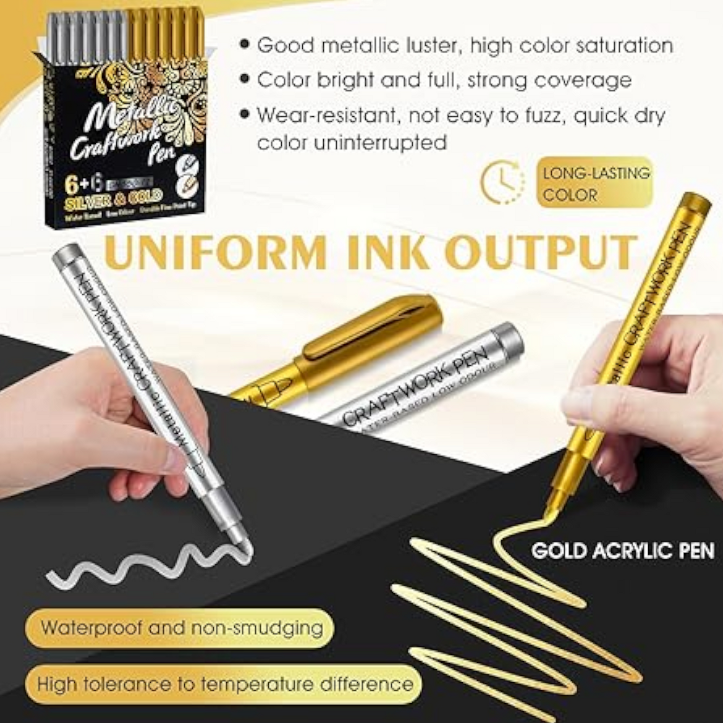 Gold Paint Pen, Gold and Silver Pens