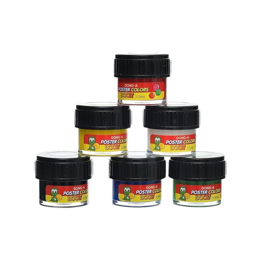Dong-A Dooly Poster Colors, 10 ml - Set of 6