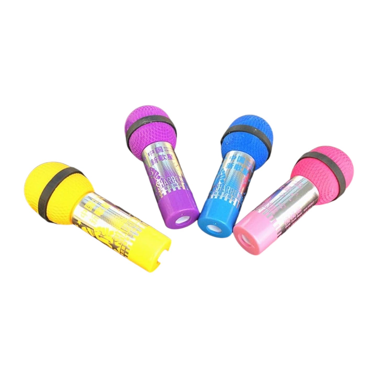 Fusine 2-in-1 Hand Microphone Shape Pencil Eraser and Sharpener
