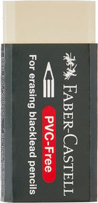 Faber Castell FC 188538 PVC-Free Eraser, Small 1 Piece - White