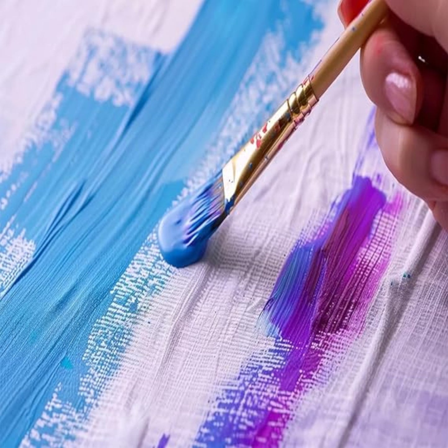 WKW - Acrylic Colors, Set Of 6 Colors With Brush, 30 ML Each,