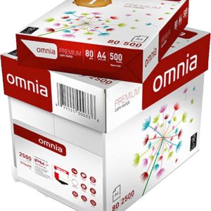 Omnia A4 Size Copy Paper, 80 gm – ( 1 Ream )