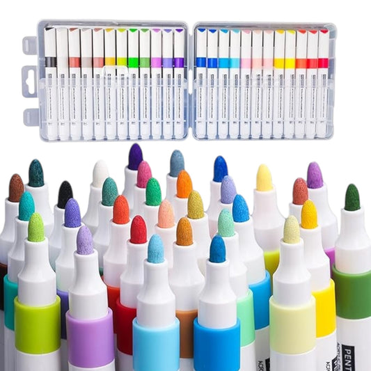 Colors Acrylic Paint Set, Acrylic Pens Waterproof Permanent Acrylic Paint Marker Kit