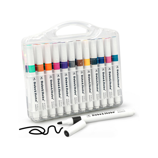 Acrylic 24 Colors, 2-3mm Premium Medium Tip, Acrylic Paint Markers