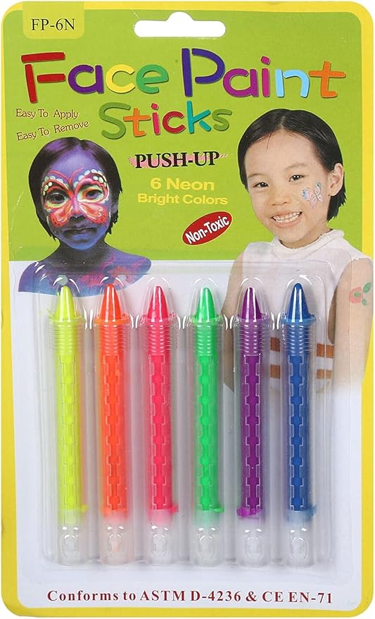 Face Painting Kit 6 Colors,Dress up face color,Face Crayon Set