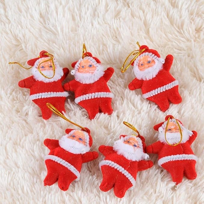 SC Christmas Decorations| Santa Claus |Pack of 6