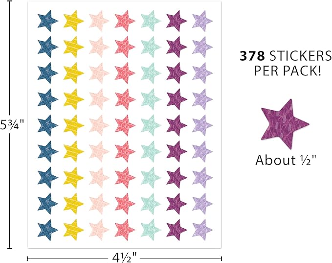 Oh Happy Day Stars Mini Stickers - 4 Sheets