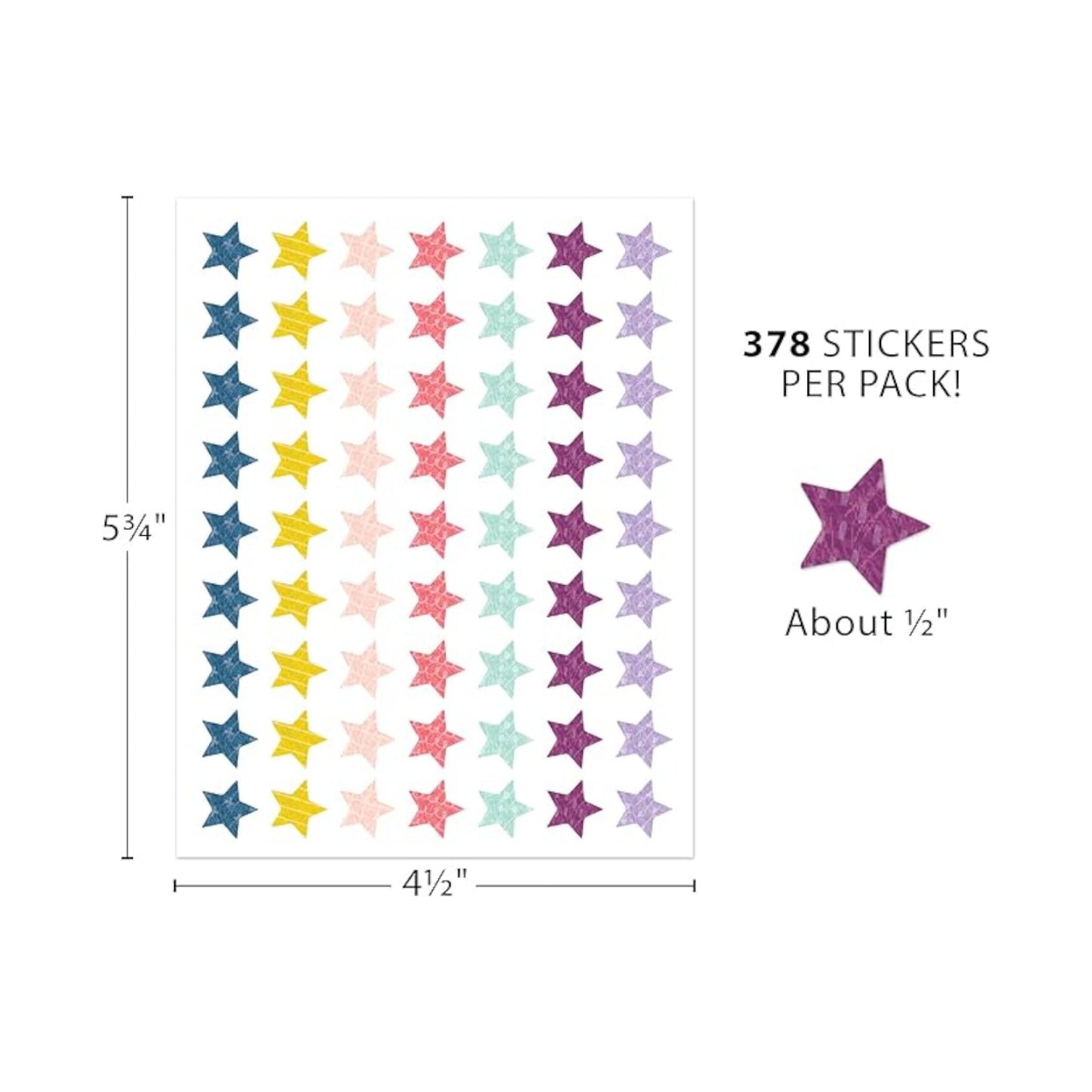 Oh Happy Day Stars Mini Stickers - 4 Sheets