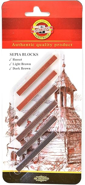Koh-I-Noor 4392 Sepia Blocks - 6 Pieces
