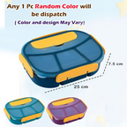 FunBlast Bento Lunch Box for Kids – 4 Compartment with Spoon