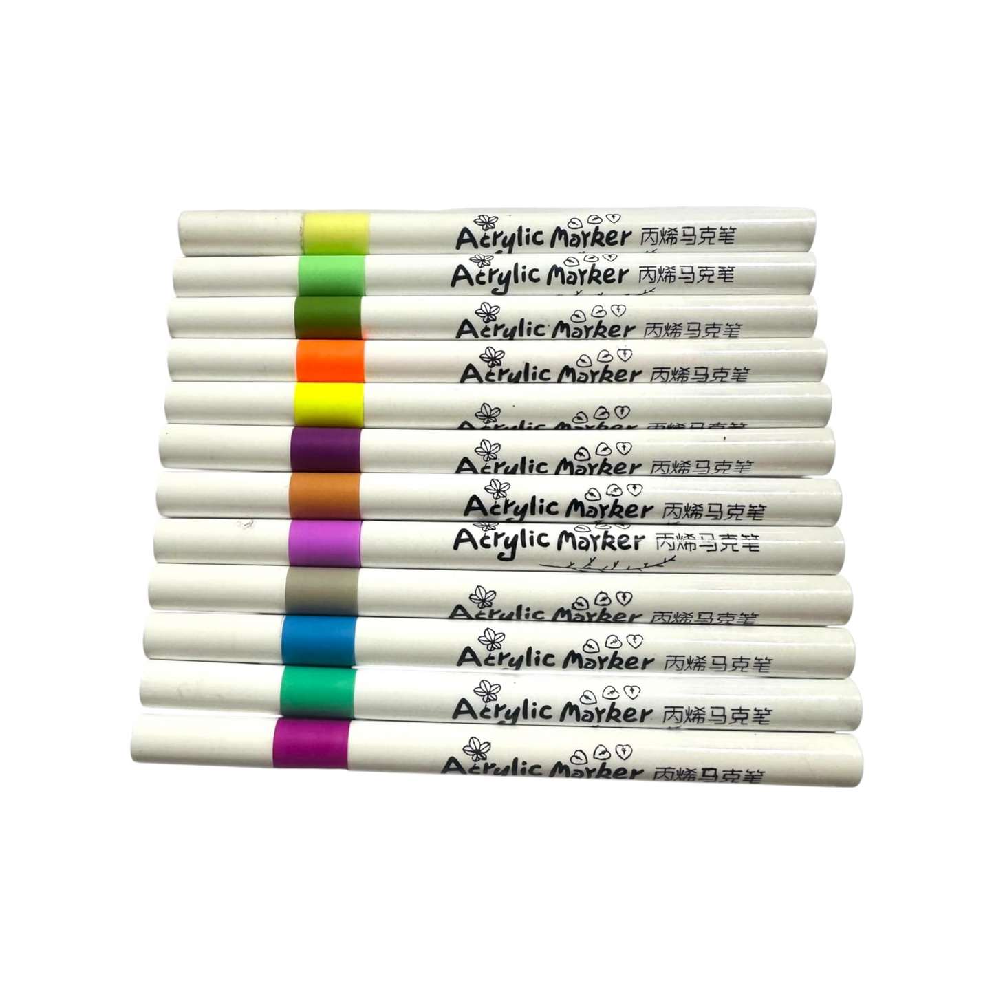 Acrylic Marker - Chifon, Pens For Writing & Drawing On Ceramic, Glass, Wood & Rock