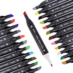Textile Marker Pens, Machine Washable Textile Markers, 24 Colors