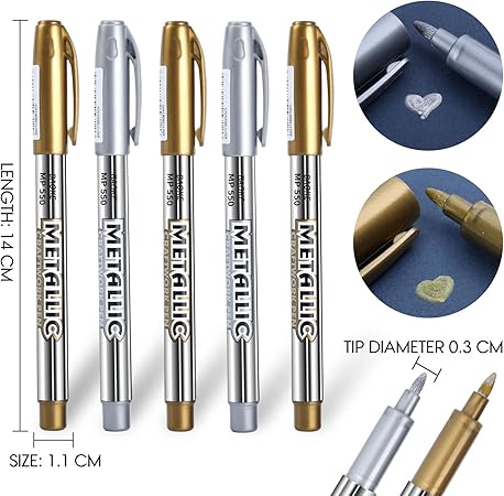 Gold Paint Pen, Gold and Silver Pens