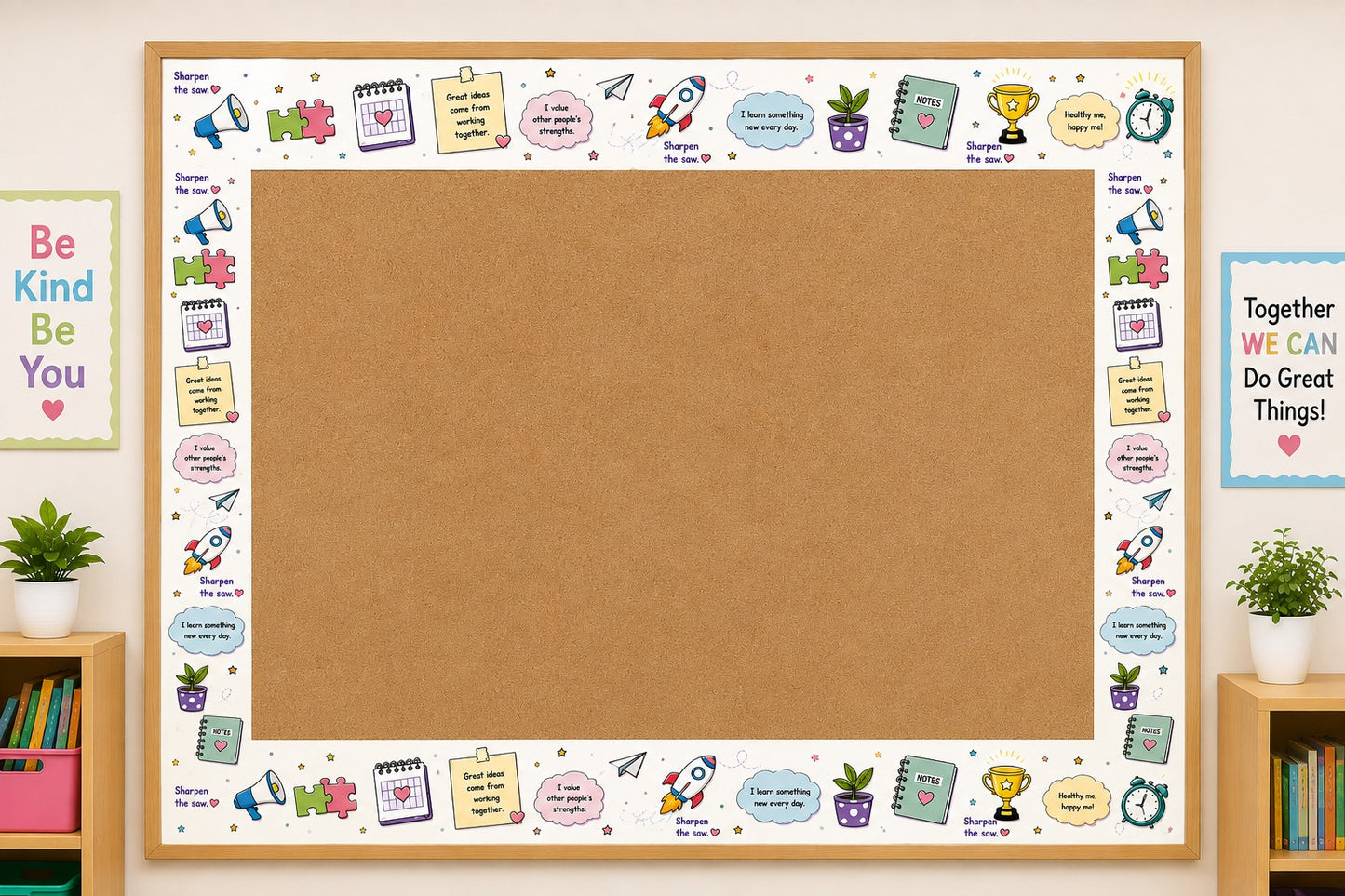 Growth &amp; Leadership Bulletin Board Border – Inspired by The 7 Habits of Happy Kids