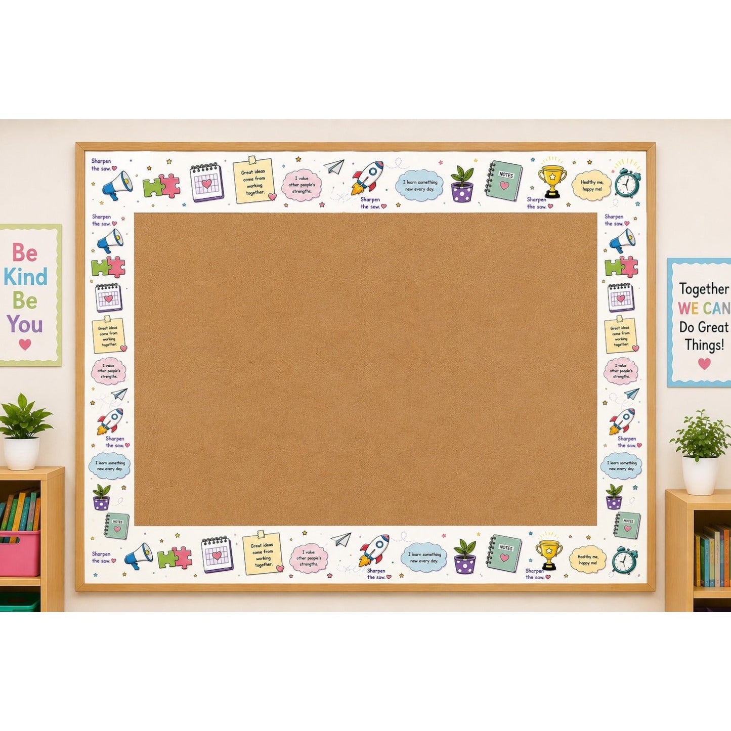 Growth & Leadership Bulletin Board Border – Inspired by The 7 Habits of Happy Kids - Pack of 12 ( 8 m )