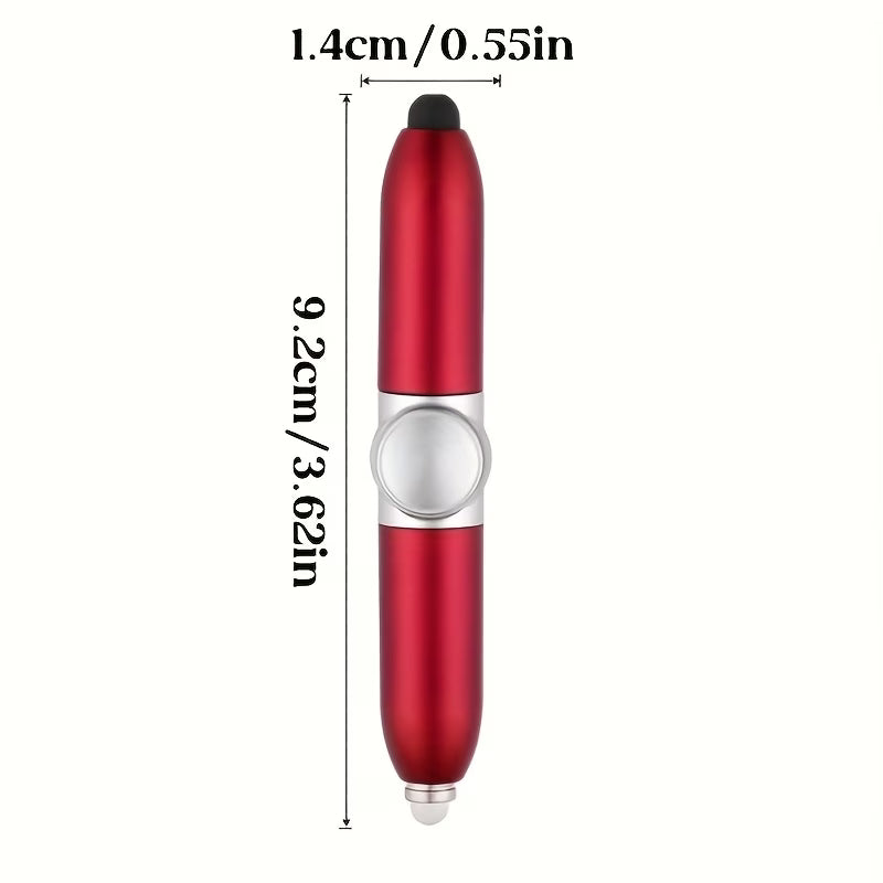 Rotating Fidget Spinner Ballpoint Pen with LED Light, - 1 Pen