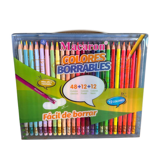 72 Macaron Pastel Colored Pencils Set Soft Core