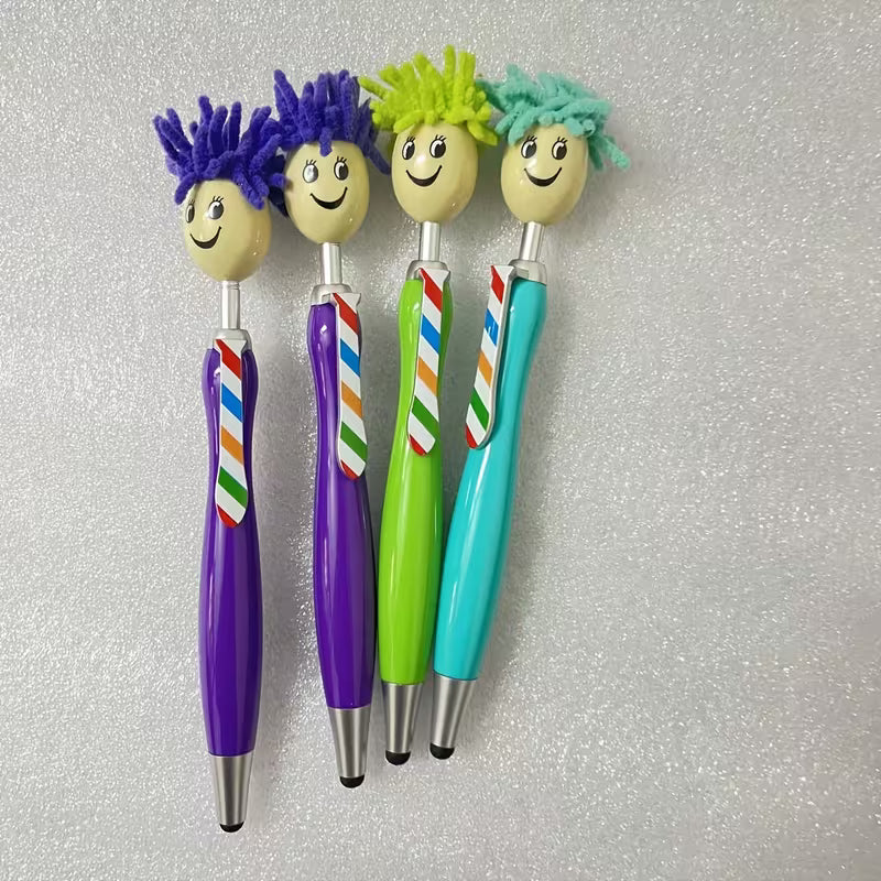 Retractable Fine Writing Tools. Made of plastic Featuring a Round Plastic Body - 1 Pen