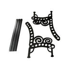 Elite Stationery House 3D printed black stool-shaped pencil holder parts with scroll-style retro design