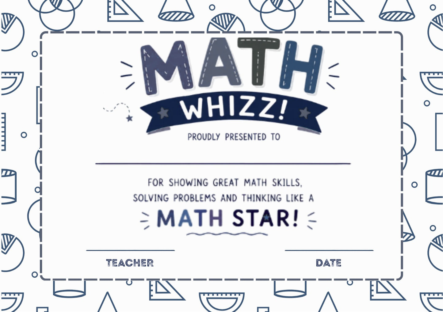 Math Star 2 Certificate  - Pack of 20