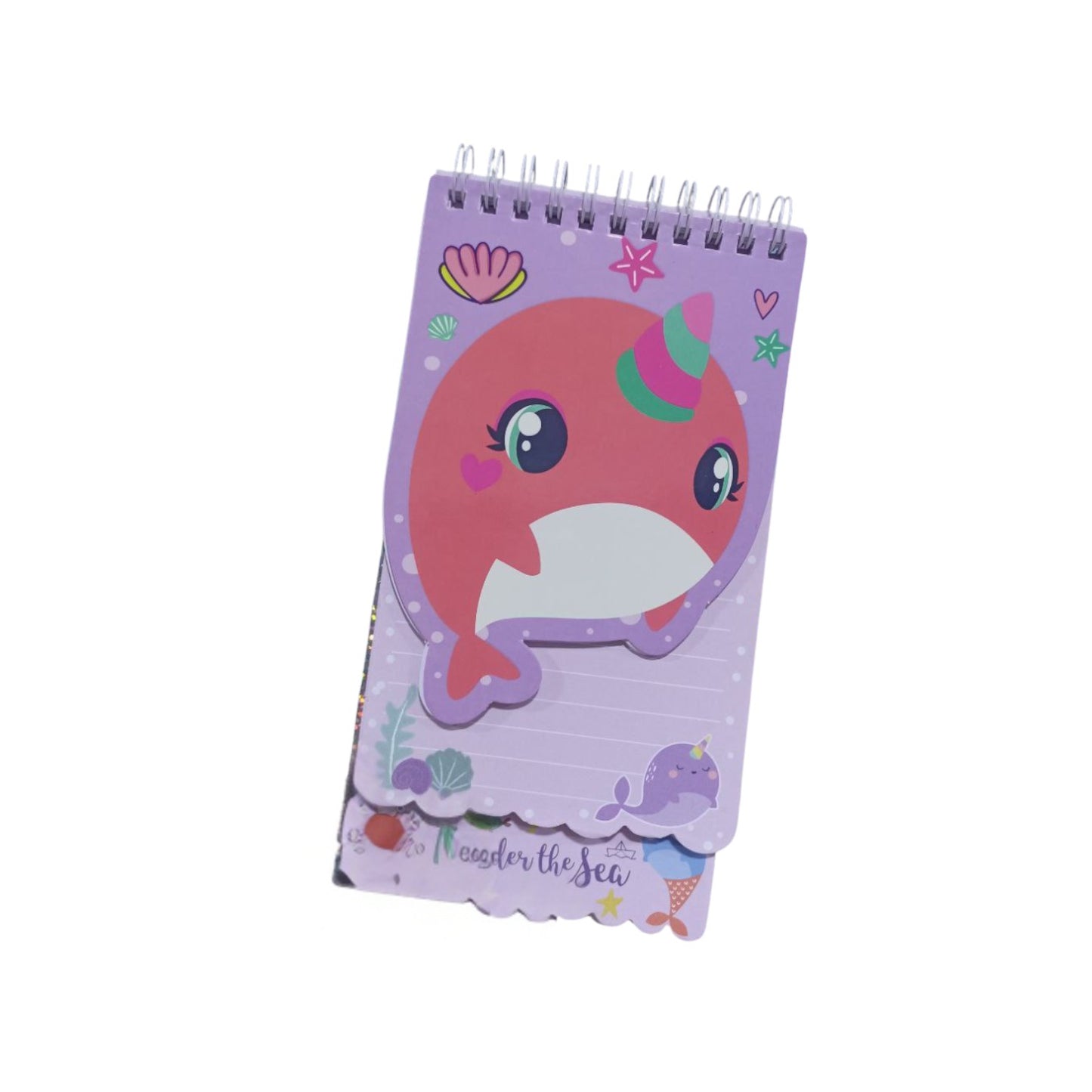 Notebook with wired binding and divided into 3 levels