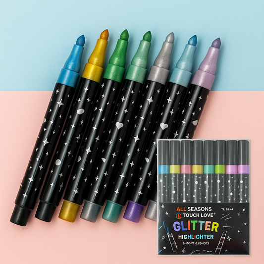 Double Line Outline Pen, Self-Outline Metallic Markers, 6 Colors
