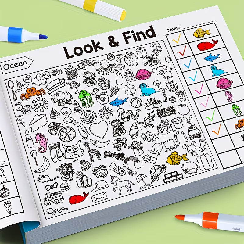 Engaging Hidden Object Book for Children, Explore And Discover - 32 Pages