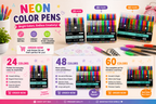 Unique Colors (No Duplicates) Gel Pens