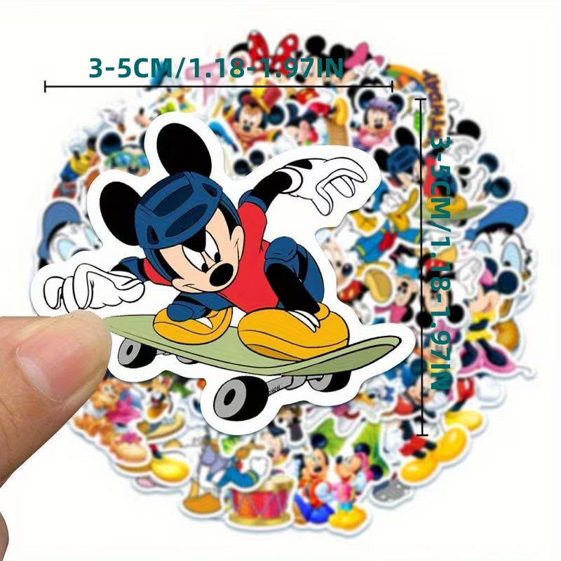 25 Vinyl Stickers -  Official Disney Mickey Mouse Series