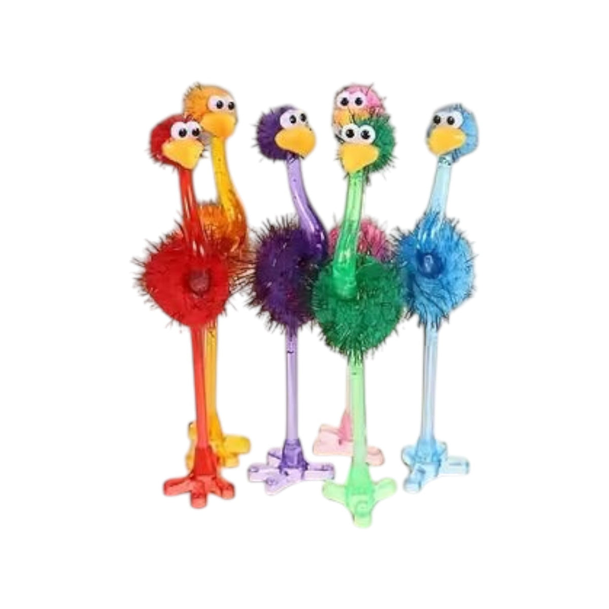 Vibrant Ostrich Themed Pens