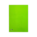 Elite Stationery House A4 stapled notebook with a bright lime green pastel cover and 80 lined sheets