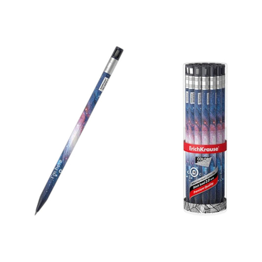 Erich Krause Screw Mechanical Pencil Touch Space Assorted Colors 0.2 mm HB + Sharpener Model 078378