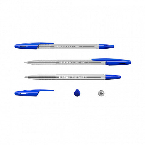 Erich Krause Ballpoint Pen Set Pack Of 4 Blue 1.0 mm Model R-301 CLASSIC