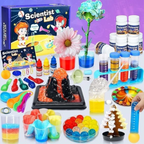 Elite Stationery House Scientist Lab STEM kit with colorful test tubes, beakers, and hands-on science experiments.