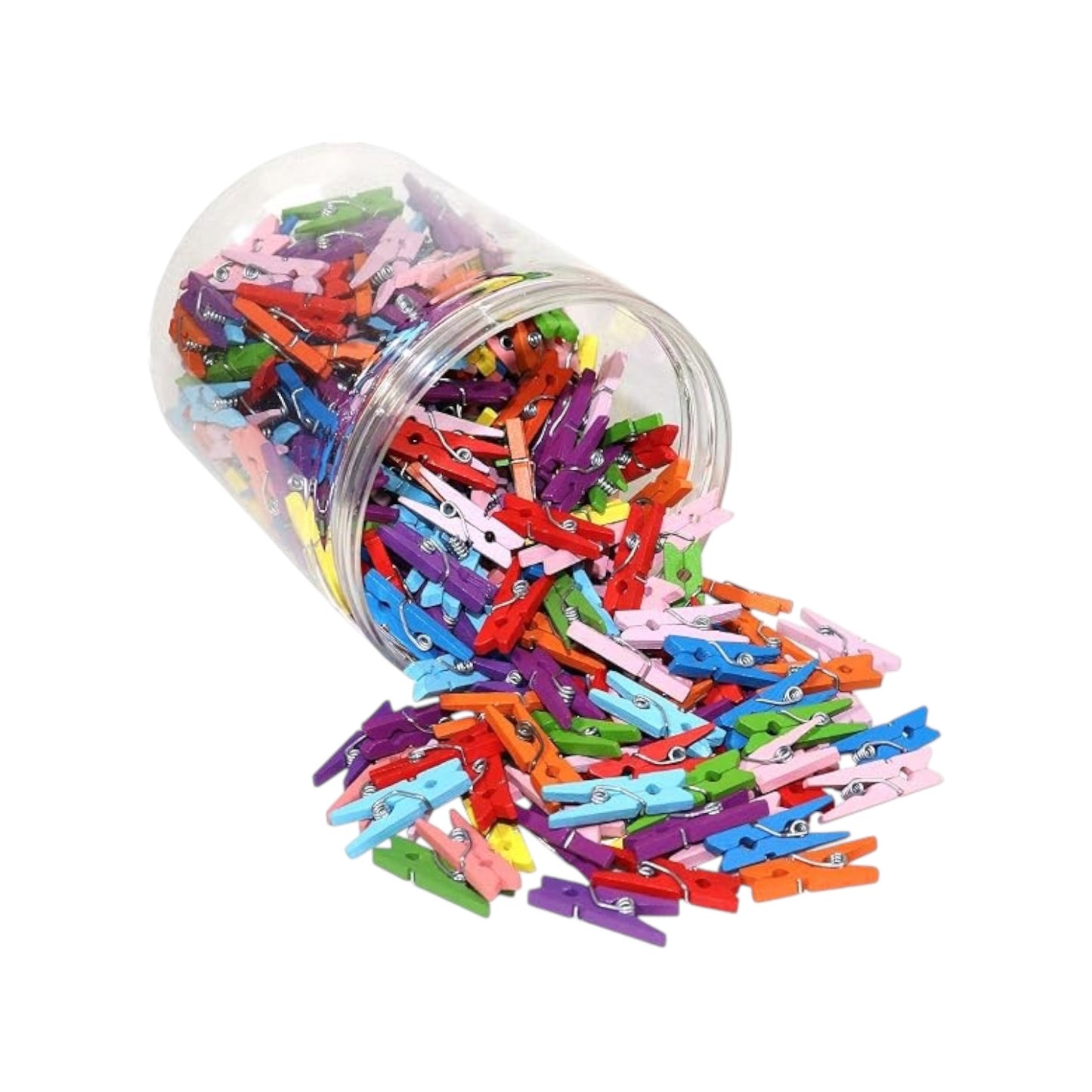 Pack of 50  Mini Natural Wooden Clothespins