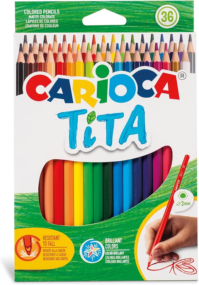 Carioca 42897 Tita Erasable Colouring Pencil (Pack of 12)
