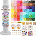 Clay Beads Bracelet Making Kit, 14610pc Set in 56 Colors