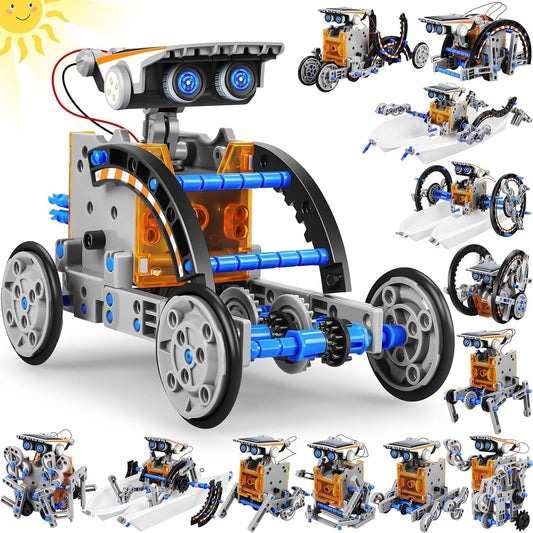 TOYS LAND STEM 13-in-1 Solar Robot, Educational Experiment DIY Robotic