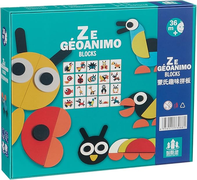 Geoanimo Animals Shape Puzzle for Kids