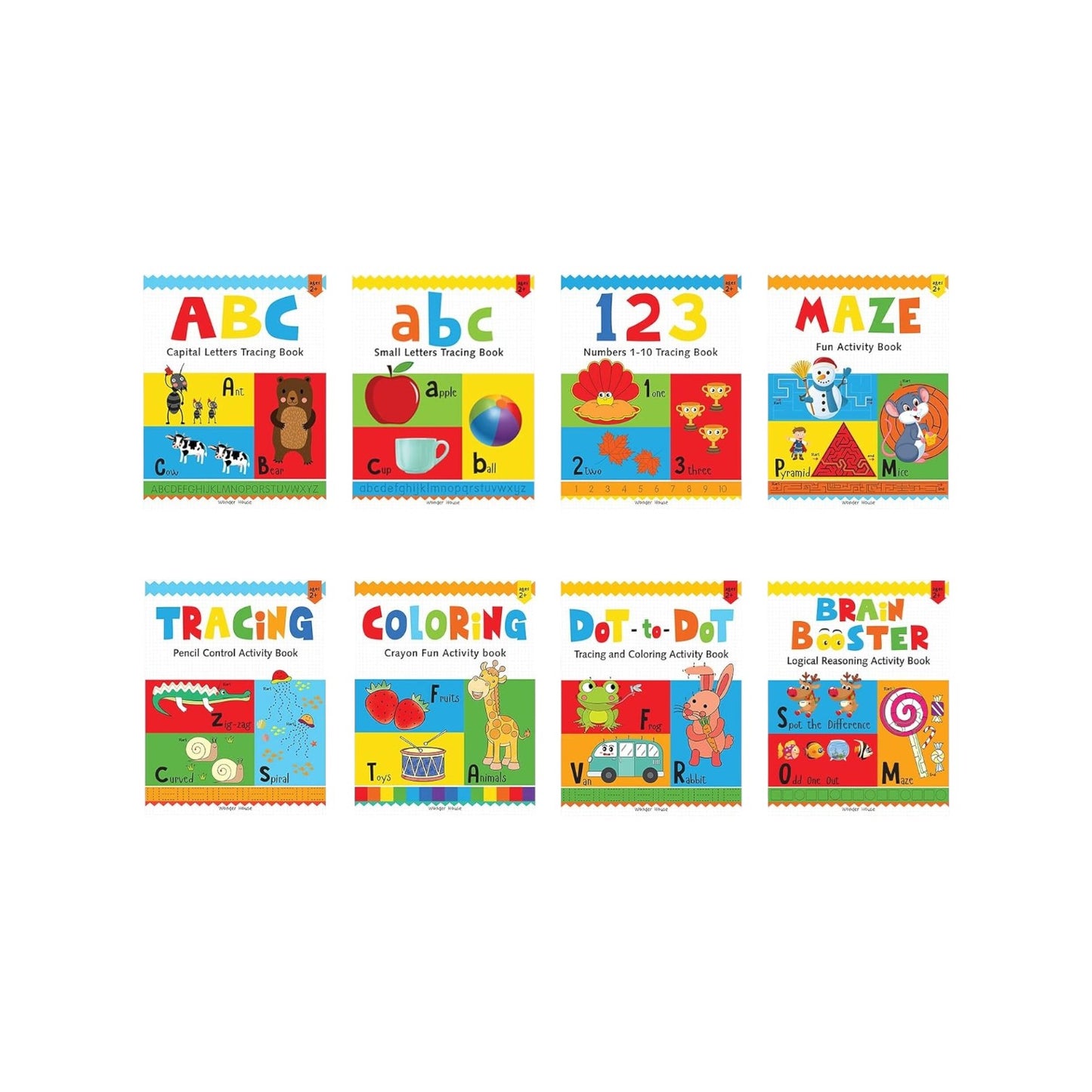 Preschool Complete Learning Activity Pack For Kids (Box Set of 8 Books)
