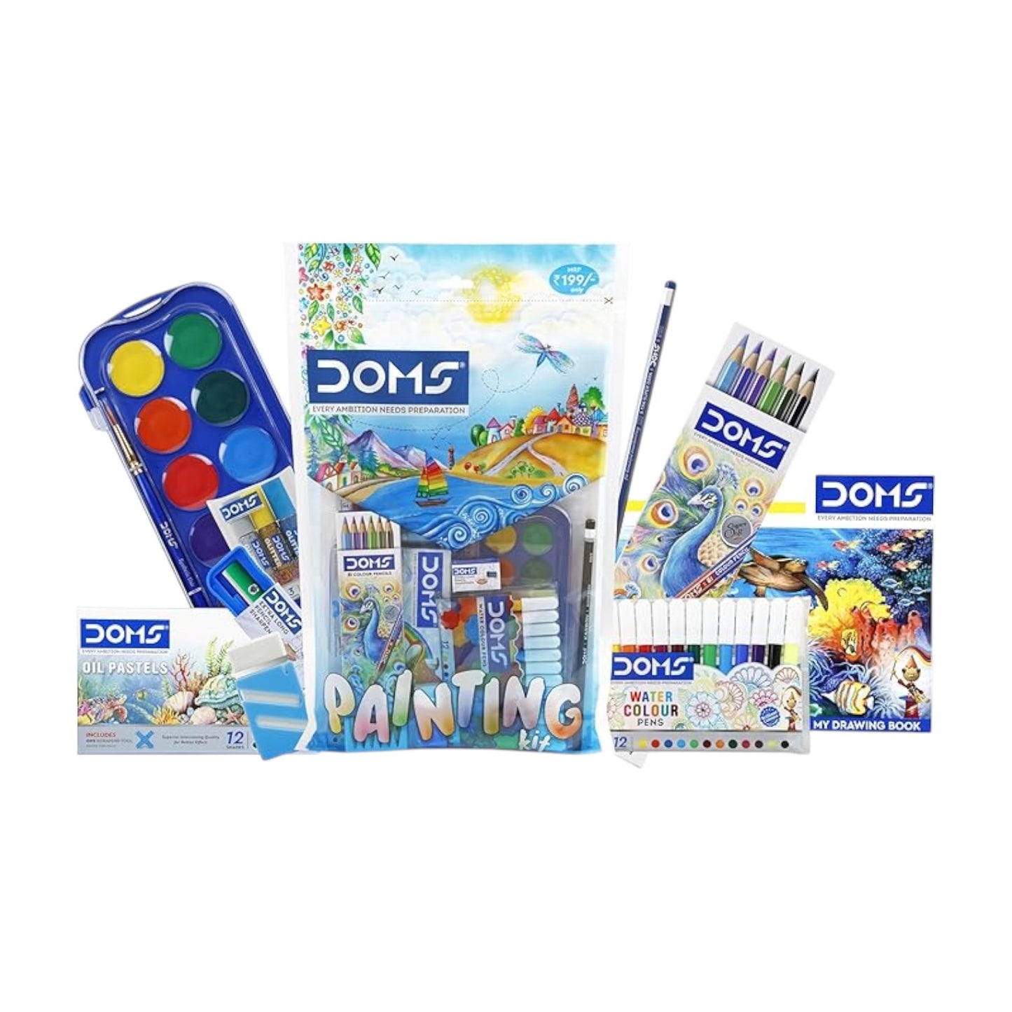 Art Maze Coloring Set 68 Pieces – by DOMS Model 80882