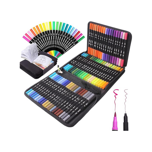 Brush Pens Dual Brush Fine Tip Drawing Pens  Pack of 60