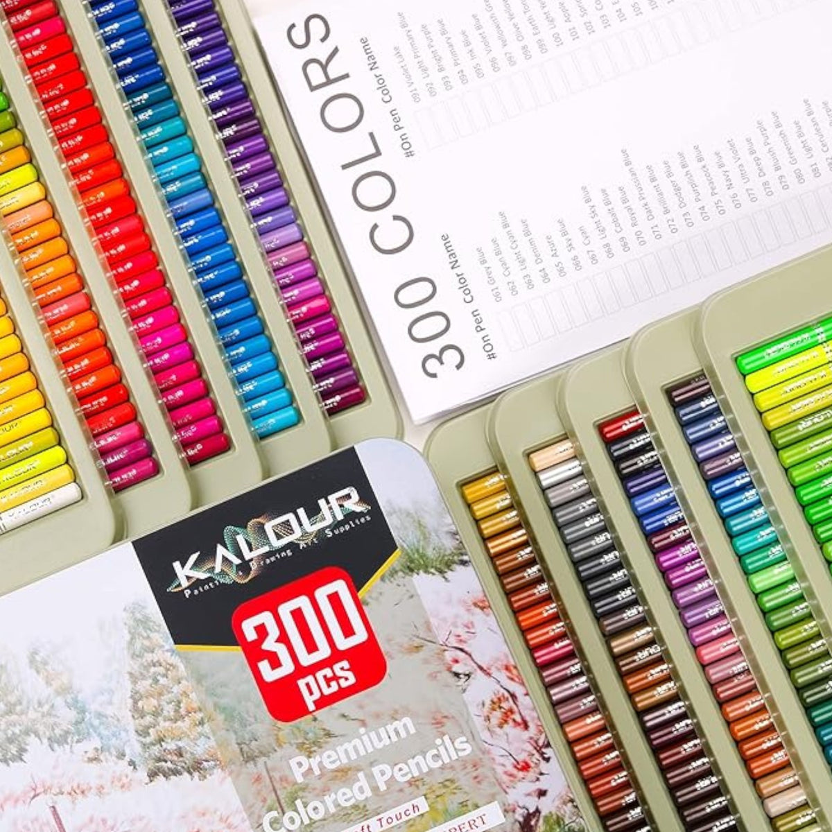300 Colors KALOUR ,Artists Soft Core with Vibrant Color – Elite ...